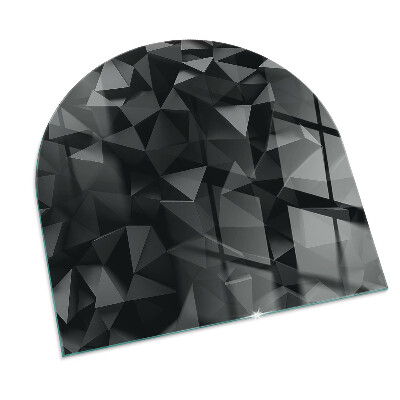 Félovális kandalló alátét Geometria három dimenzióban