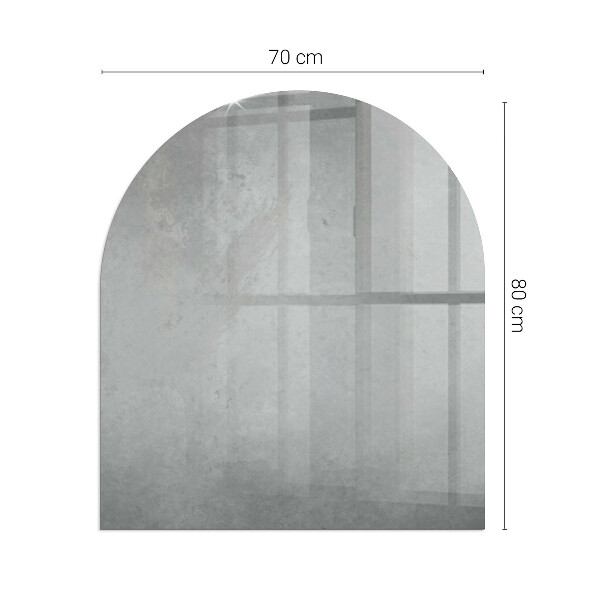 Félovális kandalló üveg alátét Hatásos betonszerkezet