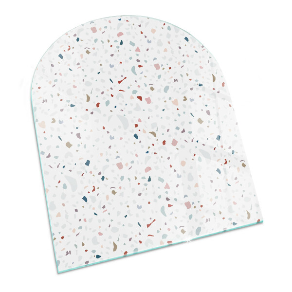 Félköríves üveg alátét kandallóhoz Miniatűr formák