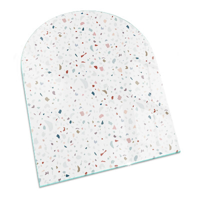 Félköríves üveg alátét kandallóhoz Miniatűr formák