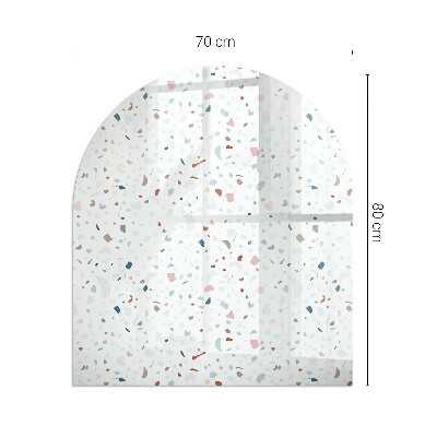 Félköríves üveg alátét kandallóhoz Miniatűr formák