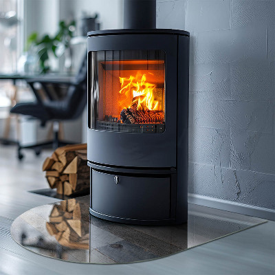 Félovális kandalló alátét Tábla színek különböző árnyalatokban