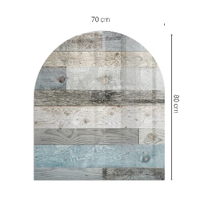 Félovális kandalló alátét Tábla színek különböző árnyalatokban