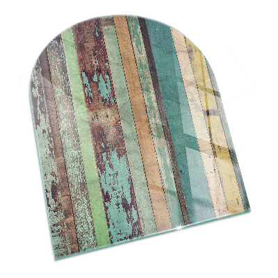 Félovális kandalló üveg alátét Tábla színek különböző árnyalatokban