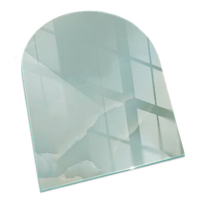 Félovális kandalló alátét Márvány motívum finom árnyalatokban