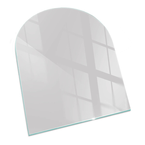 Félköríves üveg alátét kandallóhoz Szín Szürke