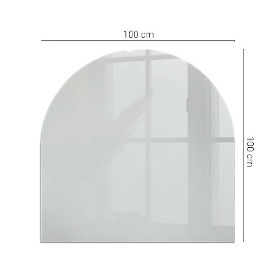 Félovális kandalló üveg alátét Szín Szürke