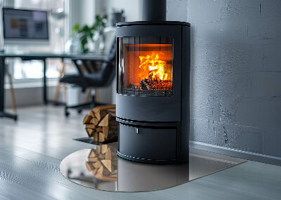 Félovális kandalló alátét Szín Halványrózsaszín