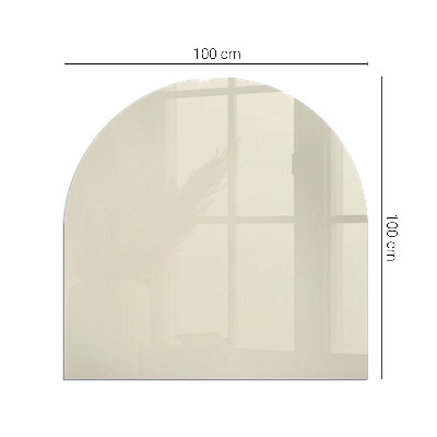 Félovális kandalló üveg alátét Szín Bézs