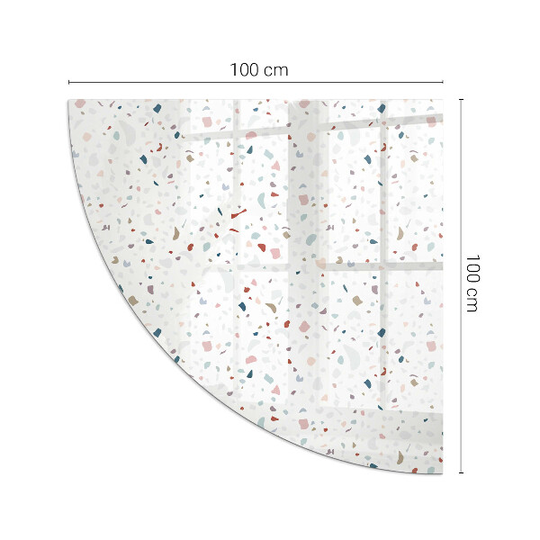 Sarok üveg alátét kandallóhoz Miniatűr formák