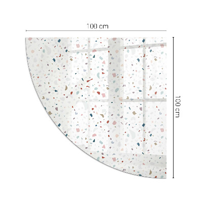 Sarok üveg alátét kandallóhoz Miniatűr formák
