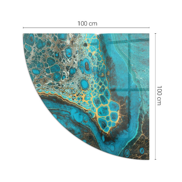 Negyed alakú kandalló alátét Organikus minta absztrakt stílusban