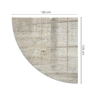 Negyed alakú kandalló alátét Természetes világos fa minta