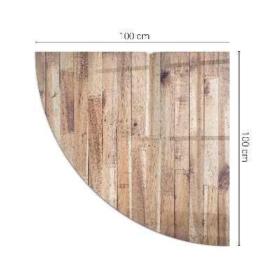 Sarok üveg alátét kandallóhoz Geometrikus elrendezésű fa minta
