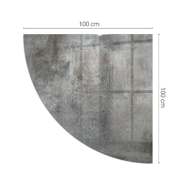 Sarok kandalló üveg alátét Nyers szerkezeti minta