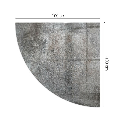 Sarok kandalló üveg alátét Nyers szerkezeti minta