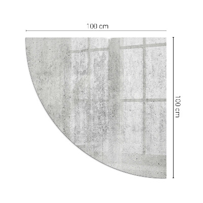 Negyed alakú kandalló alátét Nyers beton szerkezet