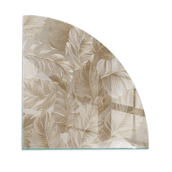 Sarok kandalló üveg alátét Finom levélminták