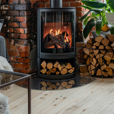 Negyed alakú kandalló alátét Sziklás szerkezet mintázata