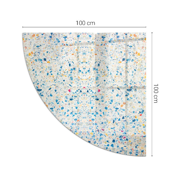 Sarok üveg alátét kandallóhoz Absztrakt textúra motívum