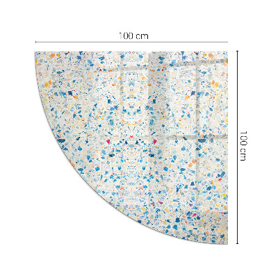 Sarok üveg alátét kandallóhoz Absztrakt textúra motívum