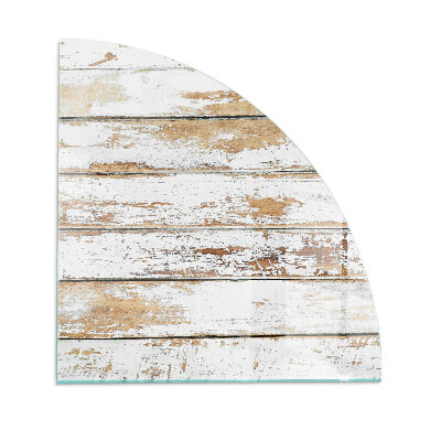 Negyed alakú kandalló alátét Rozsdás fa tábla