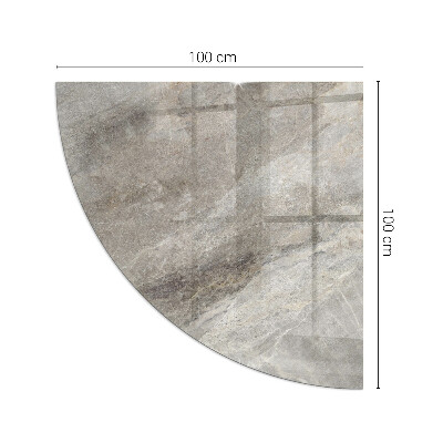 Negyed alakú kandalló alátét Kő ihlette minta