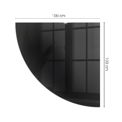 Negyed alakú kandalló alátét Szín Fekete