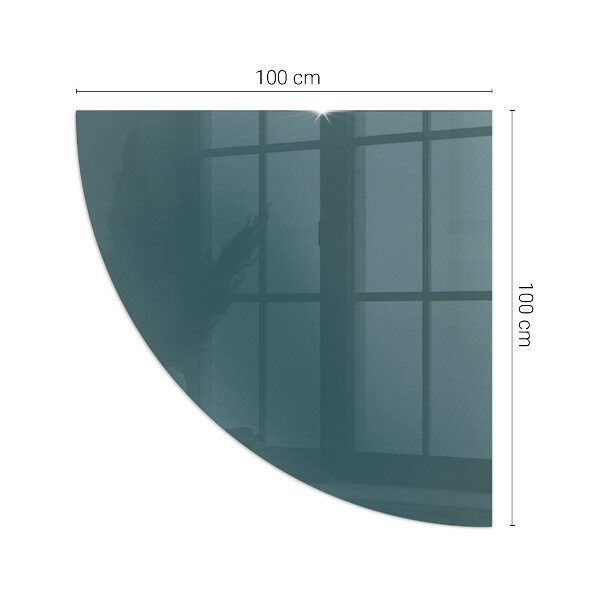 Sarok üveg alátét kandallóhoz Tenger színe