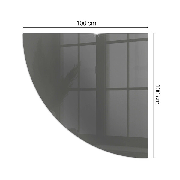 Sarok kandalló üveg alátét Szín Szürkésbarna