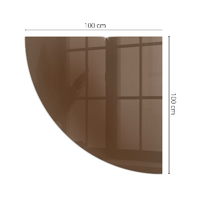 Negyed alakú kandalló alátét Szín Barna