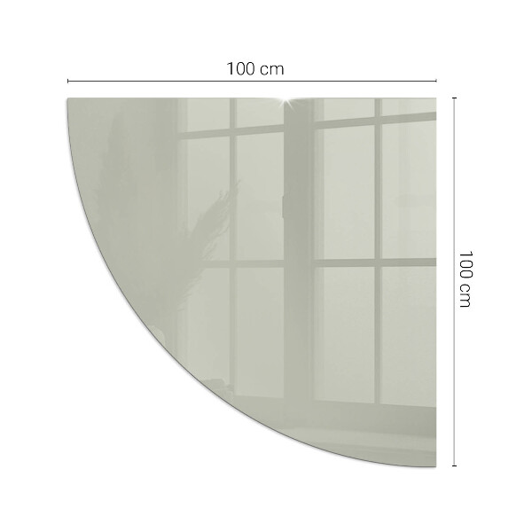 Sarok üveg alátét kandallóhoz Szín Szürkészöld