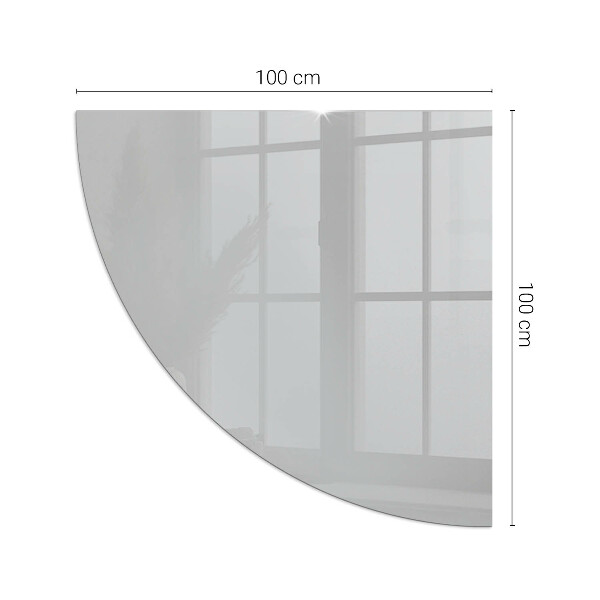 Sarok üveg alátét kandallóhoz Szín Világosszürke