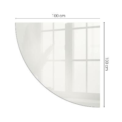 Sarok üveg alátét kandallóhoz Elefántcsont színű