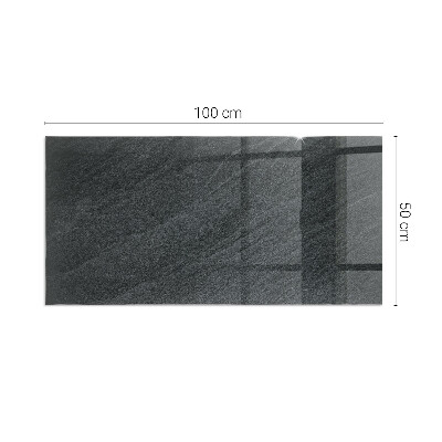 Téglalap üveg alátét kandallóhoz Természetes kő minta