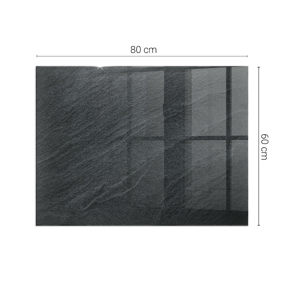 Téglalap üveg alátét kandallóhoz Természetes kő minta