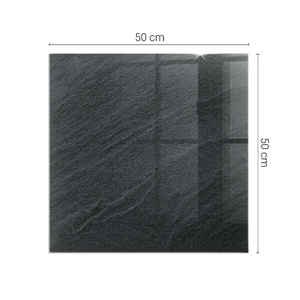 Téglalap üveg alátét kandallóhoz Természetes kő minta