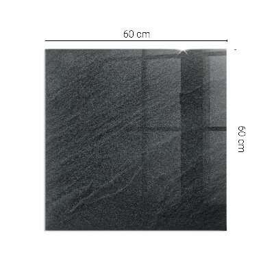 Téglalap üveg alátét kandallóhoz Természetes kő minta