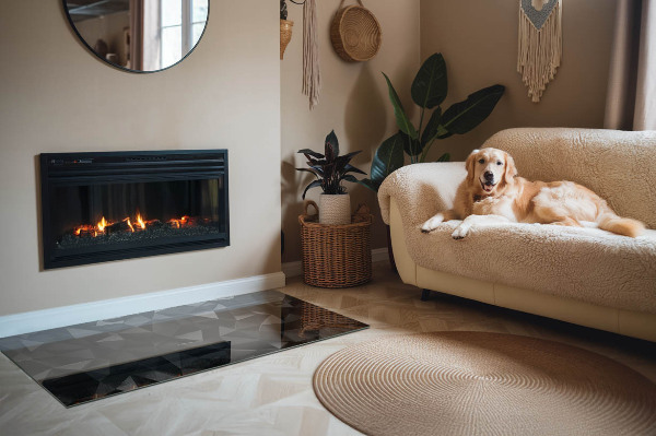 Téglalap formájú kandalló alátét Geometria három dimenzióban