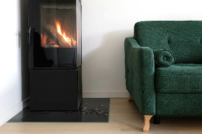 Téglalap alakú kandalló üveg alátét Absztrakt felhőformák szilárd anyagokban