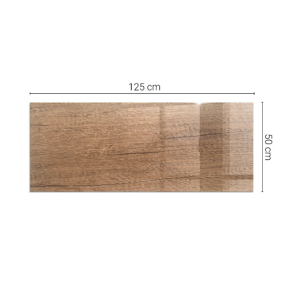 Téglalap üveg alátét kandallóhoz Fa ihlette minta