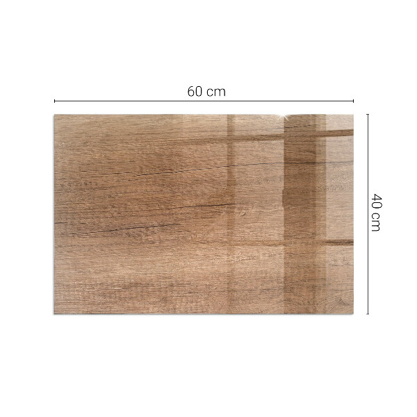 Téglalap üveg alátét kandallóhoz Fa ihlette minta