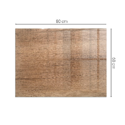 Téglalap üveg alátét kandallóhoz Fa ihlette minta