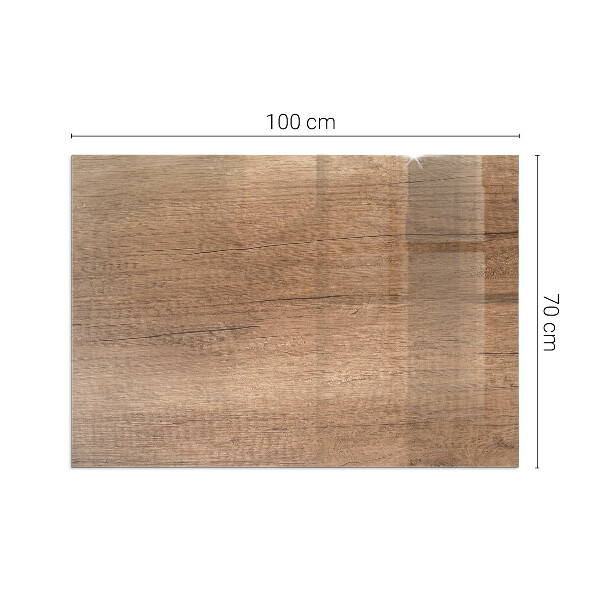 Téglalap üveg alátét kandallóhoz Fa ihlette minta