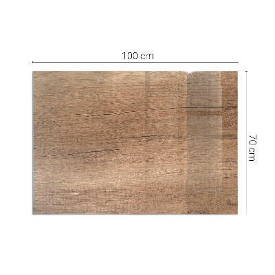 Téglalap üveg alátét kandallóhoz Fa ihlette minta