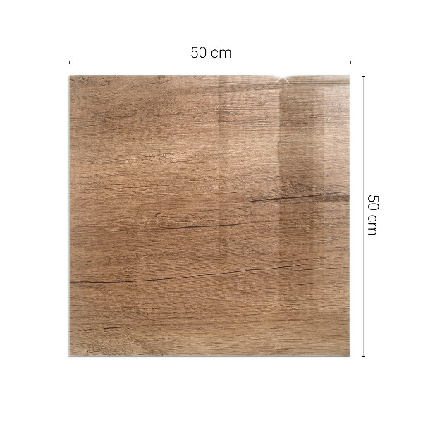 Téglalap üveg alátét kandallóhoz Fa ihlette minta