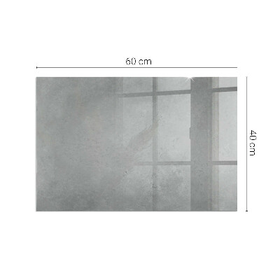 Téglalap alakú kandalló üveg alátét Hatásos betonszerkezet