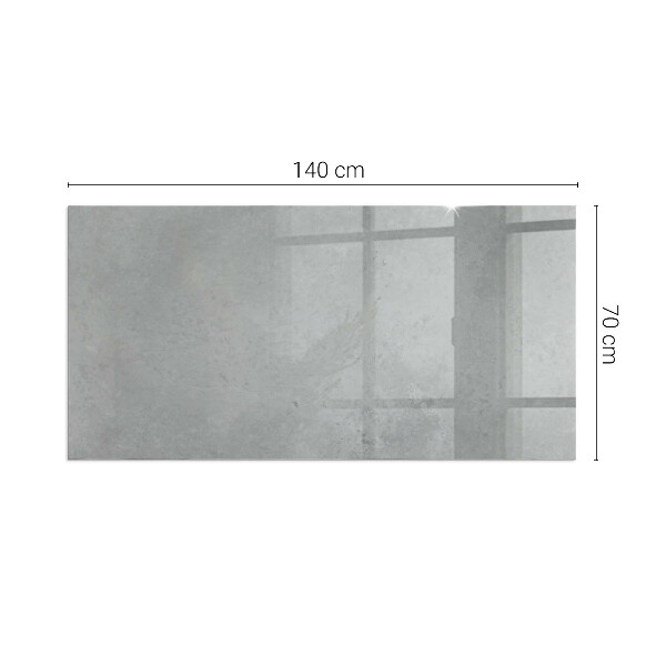 Téglalap alakú kandalló üveg alátét Hatásos betonszerkezet