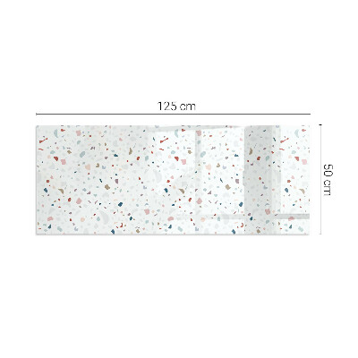 Téglalap üveg alátét kandallóhoz Miniatűr formák