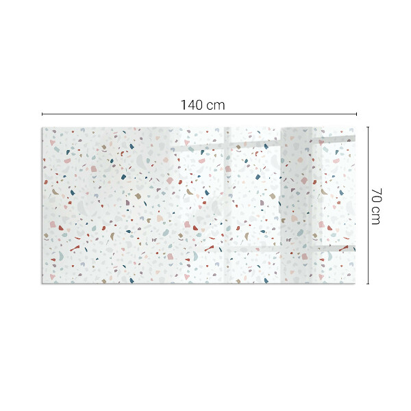 Téglalap üveg alátét kandallóhoz Miniatűr formák